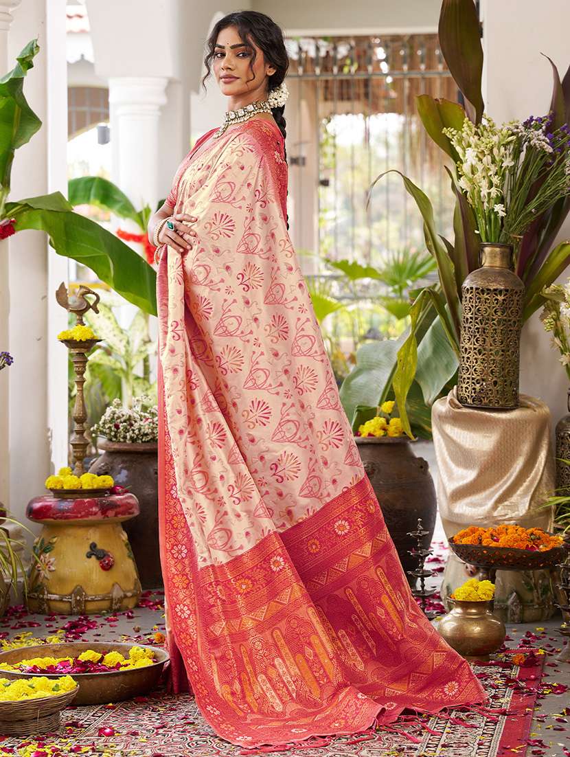 women self design banarasi saree with blouse - 22408238 -  Standard Image - 4