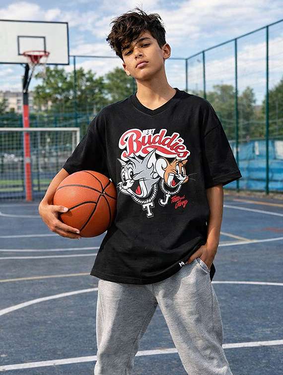 boys printed short sleeve t-shirt  - 22408397 -  Standard Image - 1
