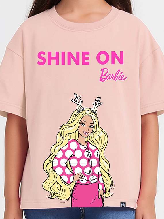 girls printed short sleeve oversized tee - 22408420 -  Standard Image - 1