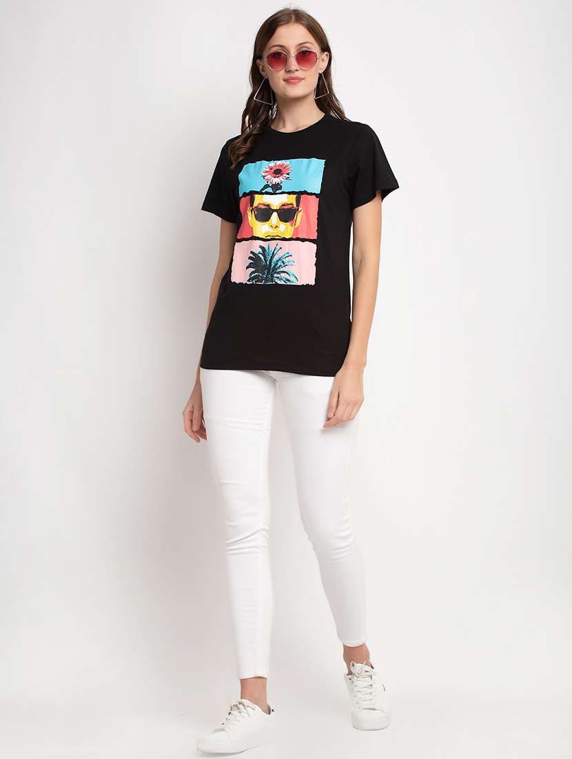 women printed short sleeve t-shirt - 22408631 -  Standard Image - 4