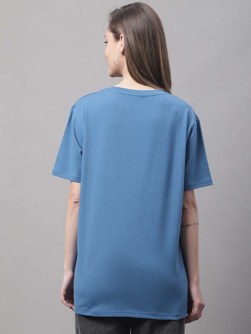 women printed short sleeve oversized t-shirt - 22408657 -  Standard Image - 4