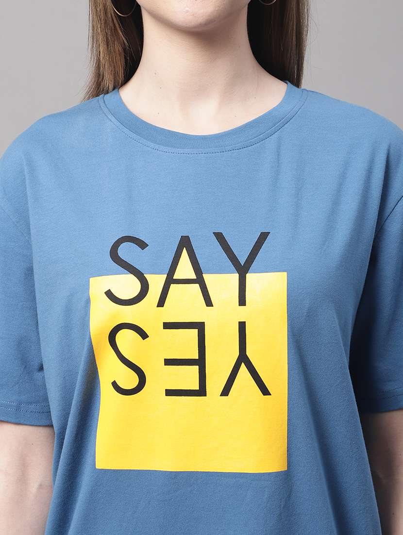 women printed short sleeve oversized t-shirt - 22408657 -  Standard Image - 6