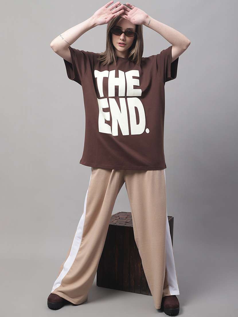 women printed short sleeve oversized t-shirt - 22408666 -  Standard Image - 6