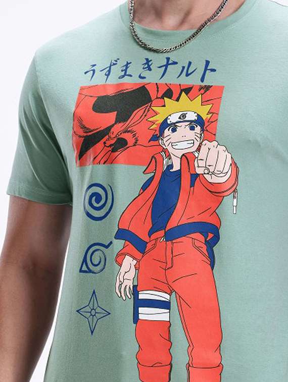 Men Graphic Short Sleeve Slim Fit T-shirt - 22408702 -  Standard Image - 1