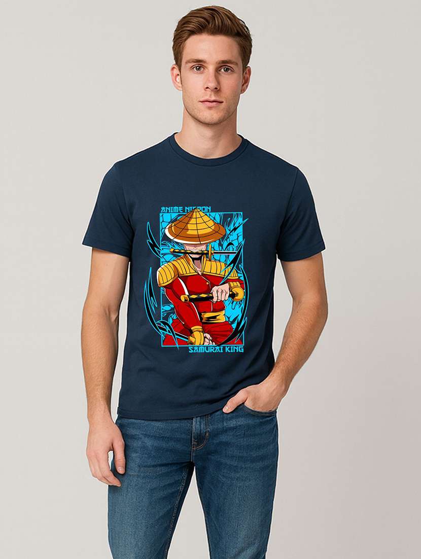 Men Graphic Short Sleeve Regular Fit T-shirt - 22408741 -  Standard Image - 1