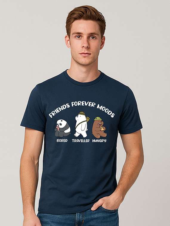 men printed short sleeve regular fit t-shirt