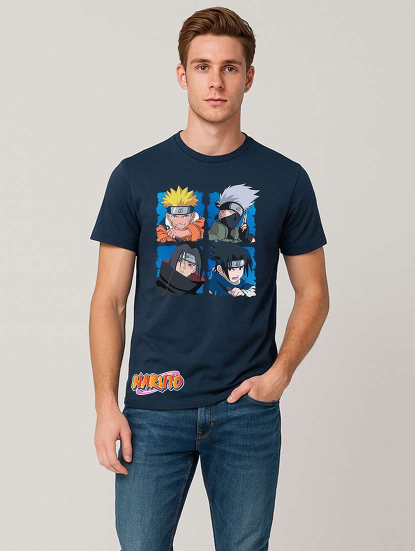 Men Printed Short Sleeve Regular Fit T-shirt - 22408758 -  Standard Image - 1