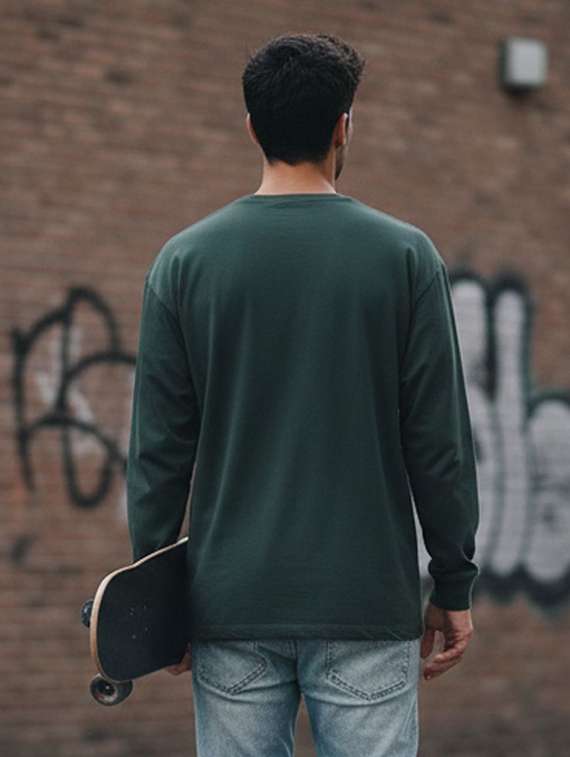 men printed long sleeve regular fit t-shirt - 22408789 -  Standard Image - 1