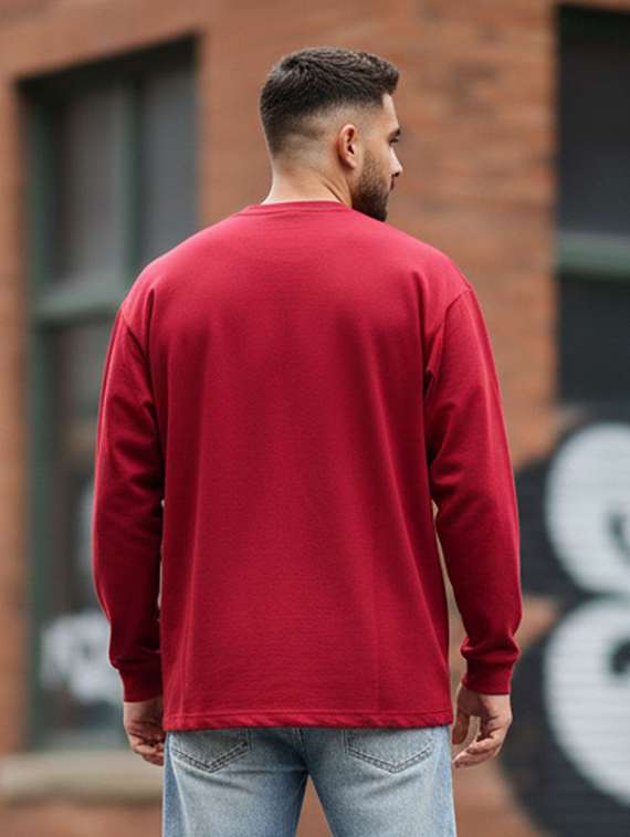 men printed long sleeve regular fit t-shirt - 22408790 -  Standard Image - 1