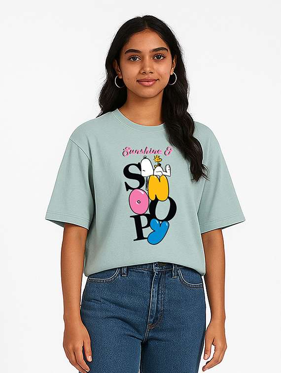Women Printed Short Sleeve Crop T-shirt - 22408803 -  Standard Image - 1