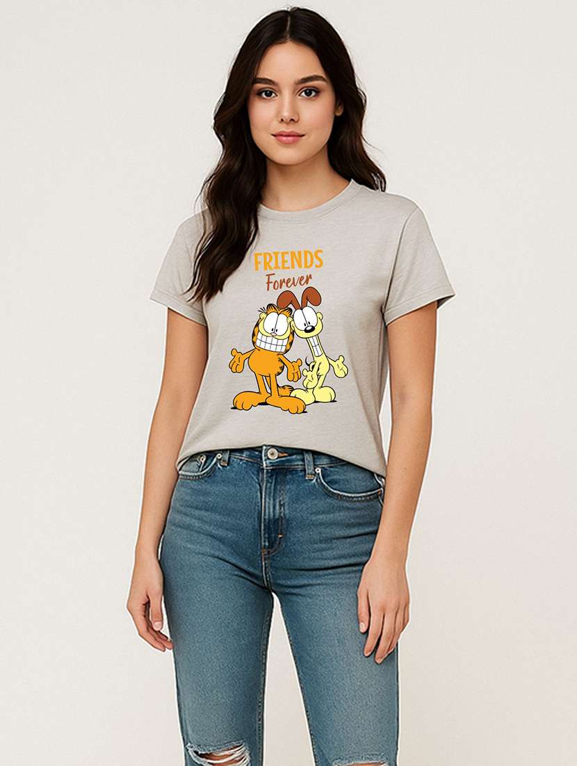 women printed short sleeve t-shirt - 22408805 -  Standard Image - 1