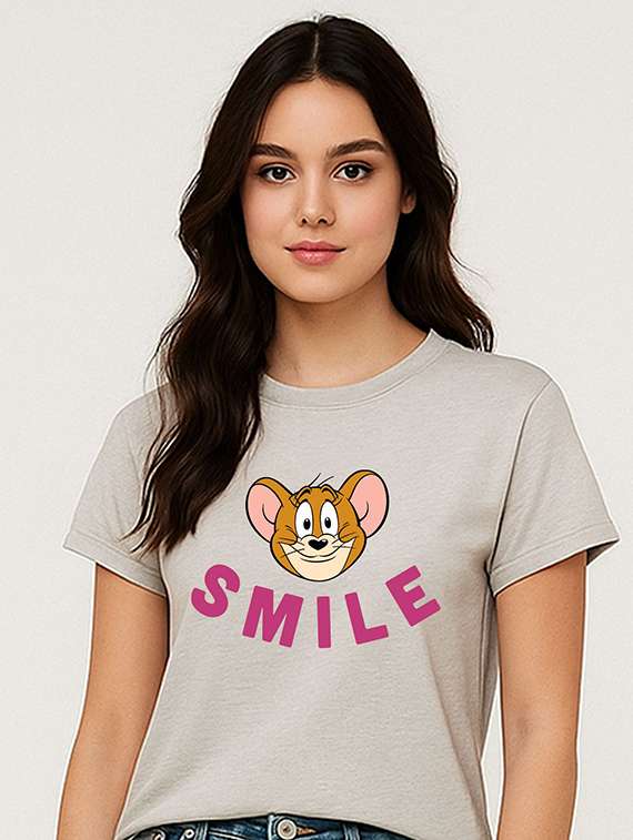 women printed short sleeve t-shirt