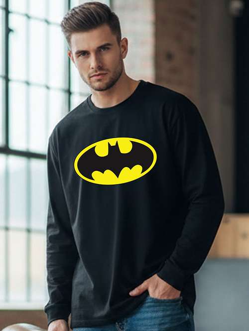 Men Graphic Long Sleeve Regular Fit T Shirt