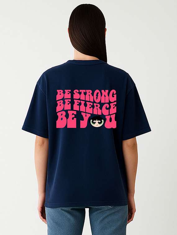 women printed short sleeve oversized t-shirt