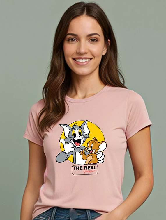 women printed short sleeve t-shirt - 22408865 -  Standard Image - 1