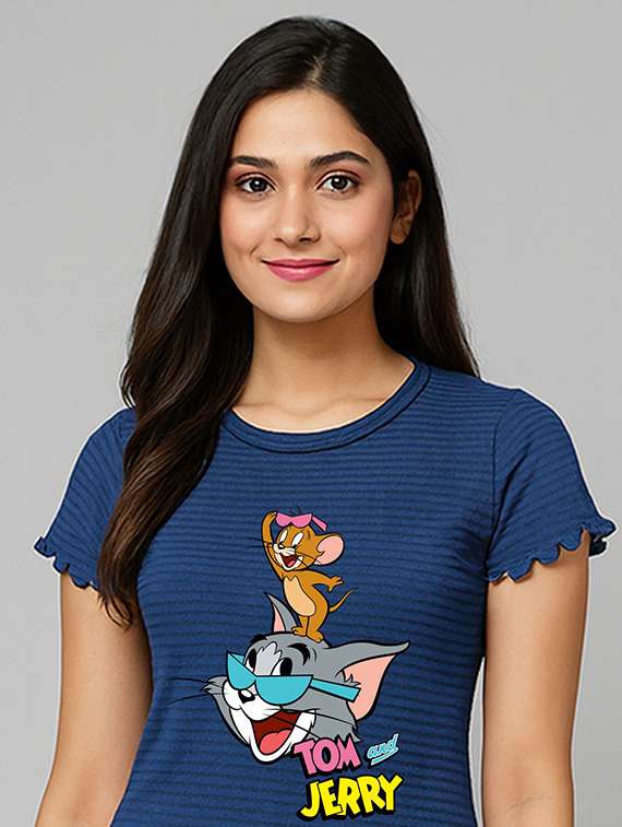 women printed short sleeve t-shirt - 22408873 -  Standard Image - 1