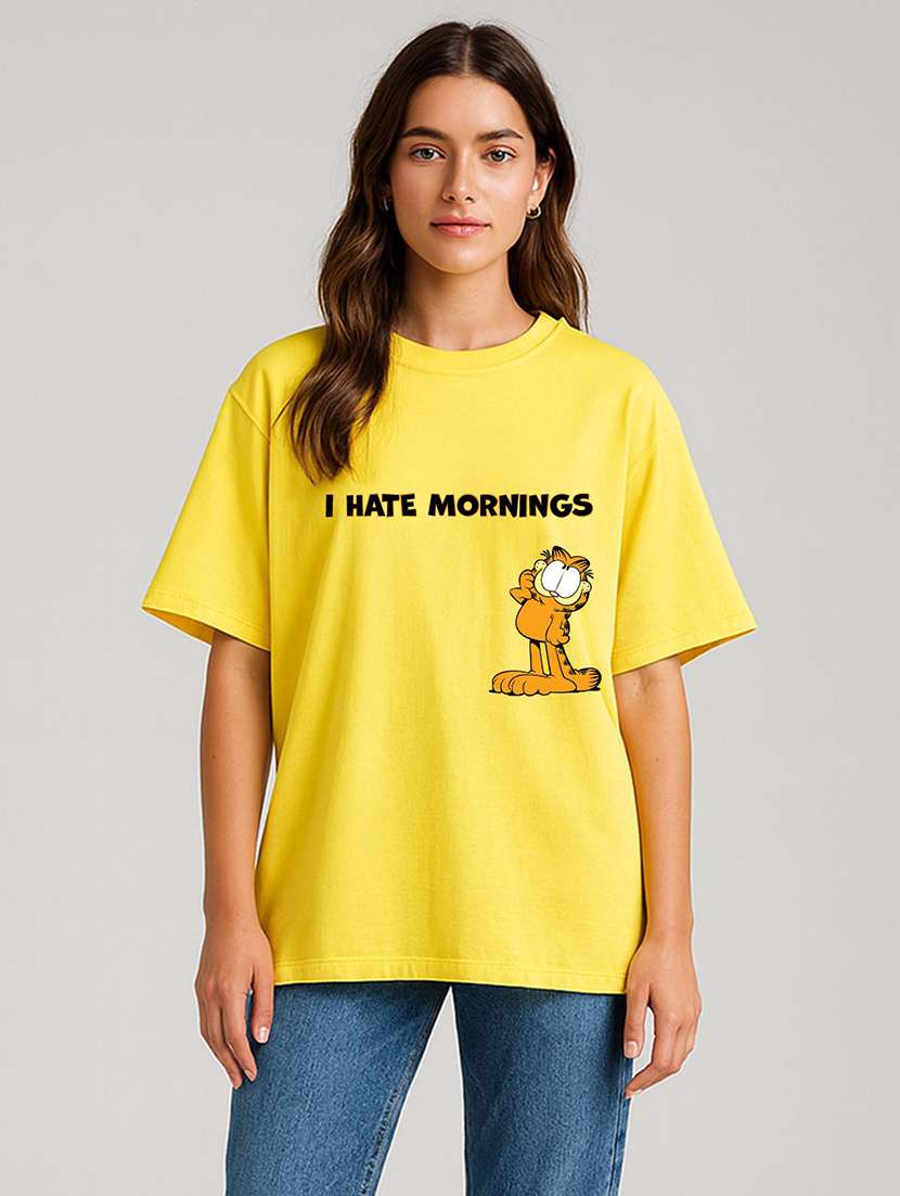 women printed short sleeve oversized t-shirt - 22408889 -  Standard Image - 1