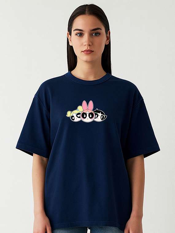 women printed short sleeve oversized t-shirt - 22408897 -  Standard Image - 1