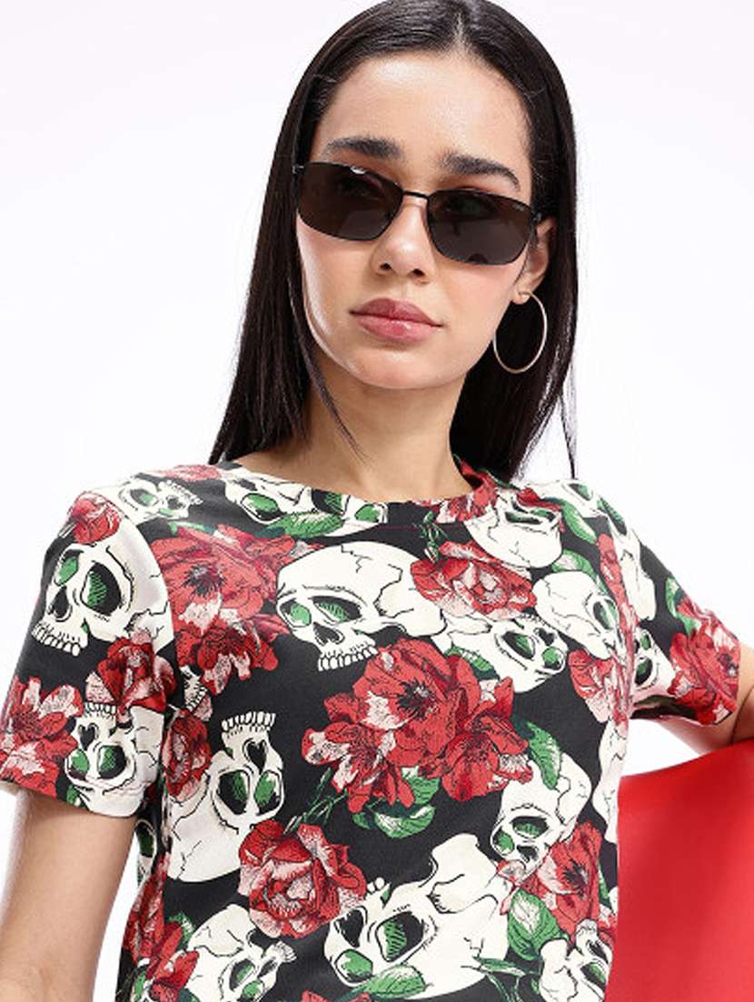 women printed short sleeve t-shirt - 22408902 -  Standard Image - 1