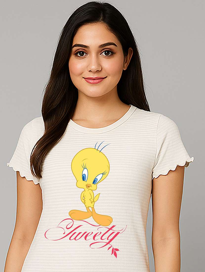 women printed short sleeve t-shirt - 22408904 -  Standard Image - 1