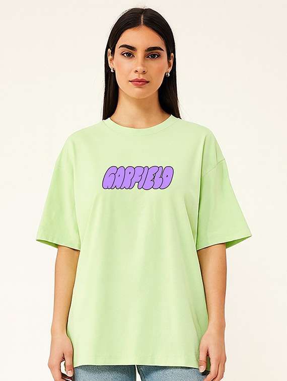 women printed short sleeve oversized t-shirt - 22408917 -  Standard Image - 1