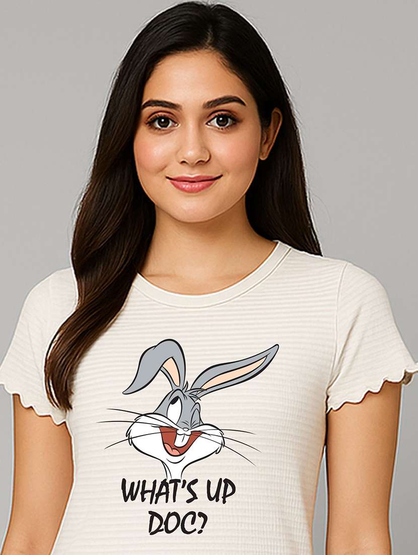 women printed short sleeve t-shirt - 22408922 -  Standard Image - 1