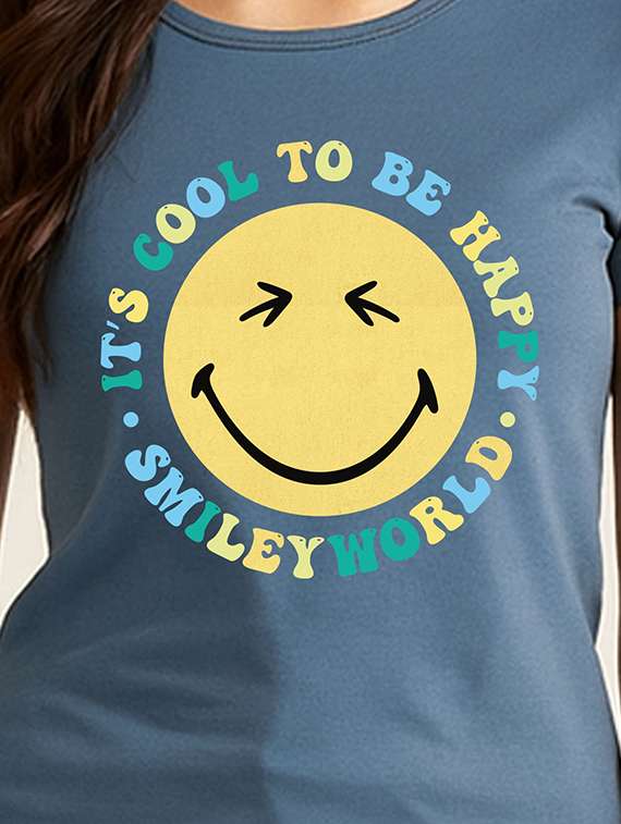 Women Printed Short Sleeve T-shirt - 22408996 -  Standard Image - 1