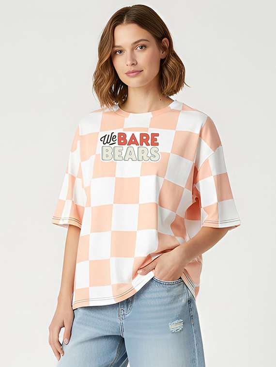 women printed short sleeve oversized t-shirt - 22409036 -  Standard Image - 1