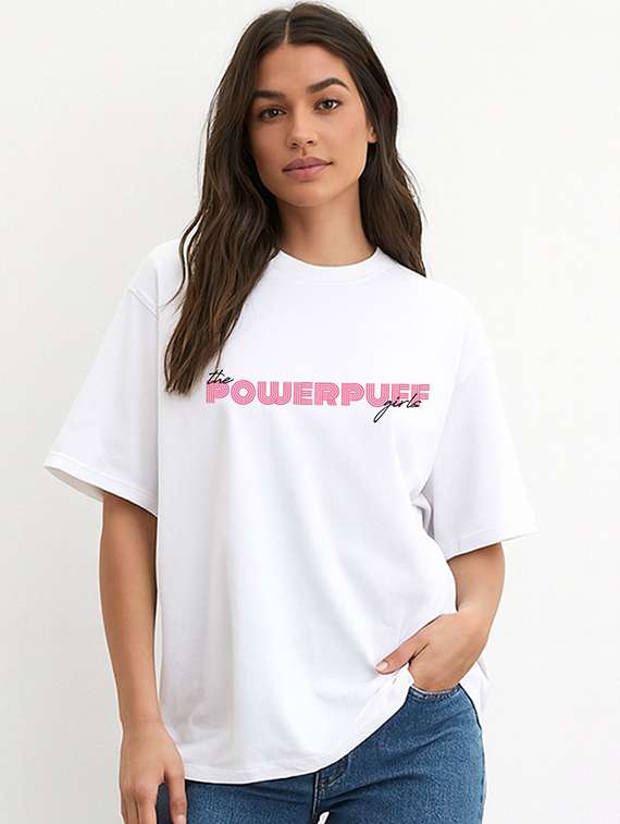 women printed short sleeve oversized t-shirt - 22409041 -  Standard Image - 1