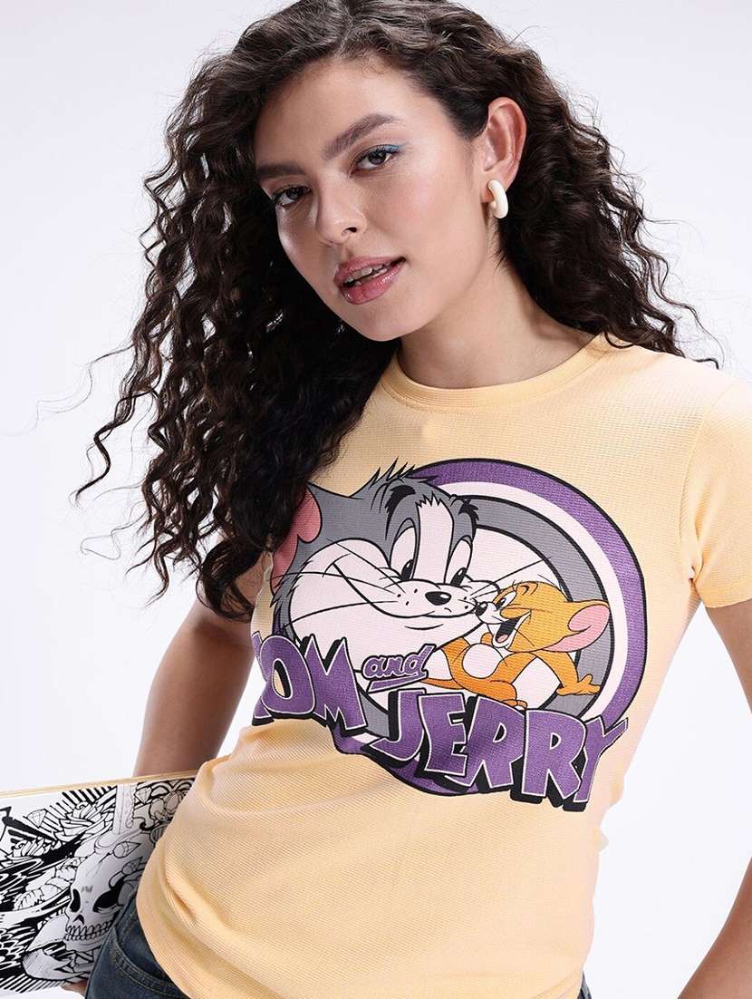 Women Printed Short Sleeve T-shirt - 22409132 -  Standard Image - 1