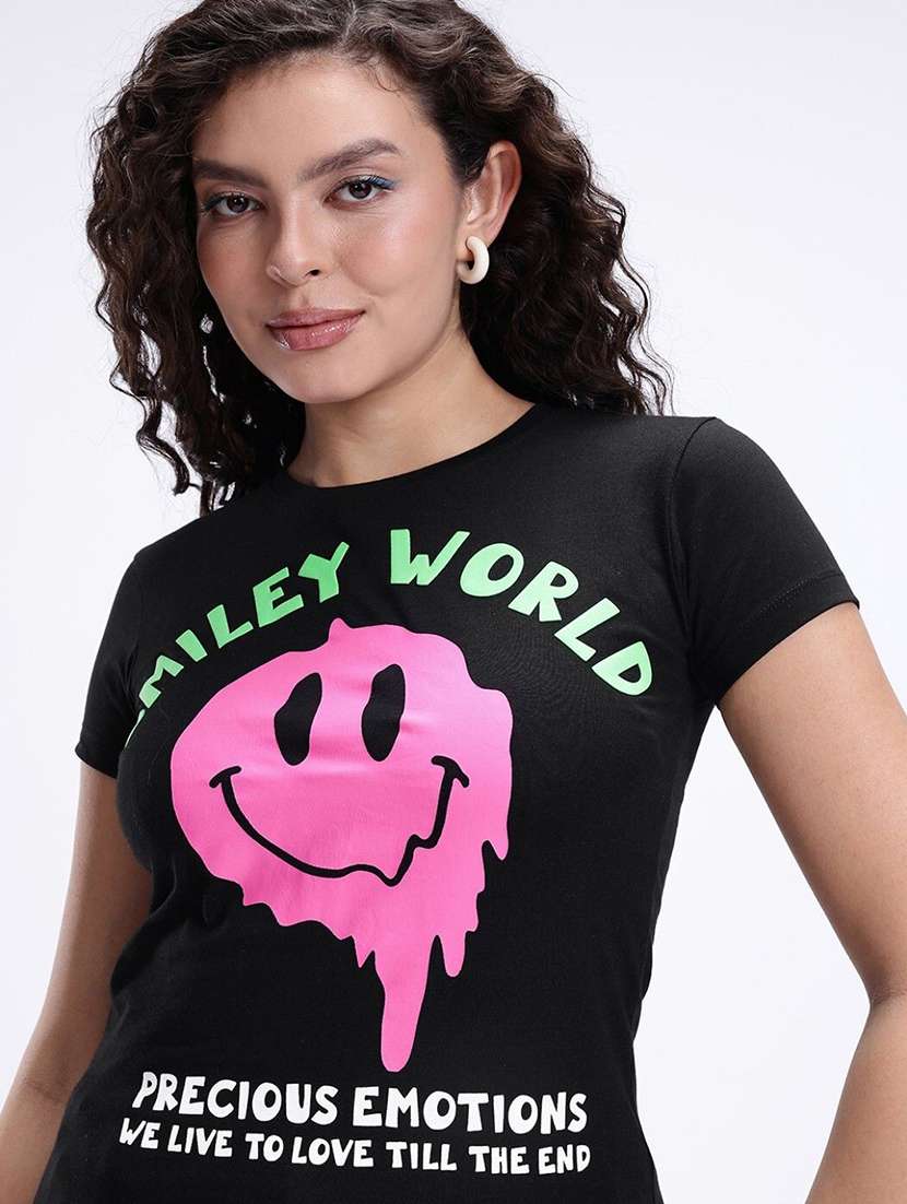 women printed short sleeve t-shirt - 22409142 -  Standard Image - 1