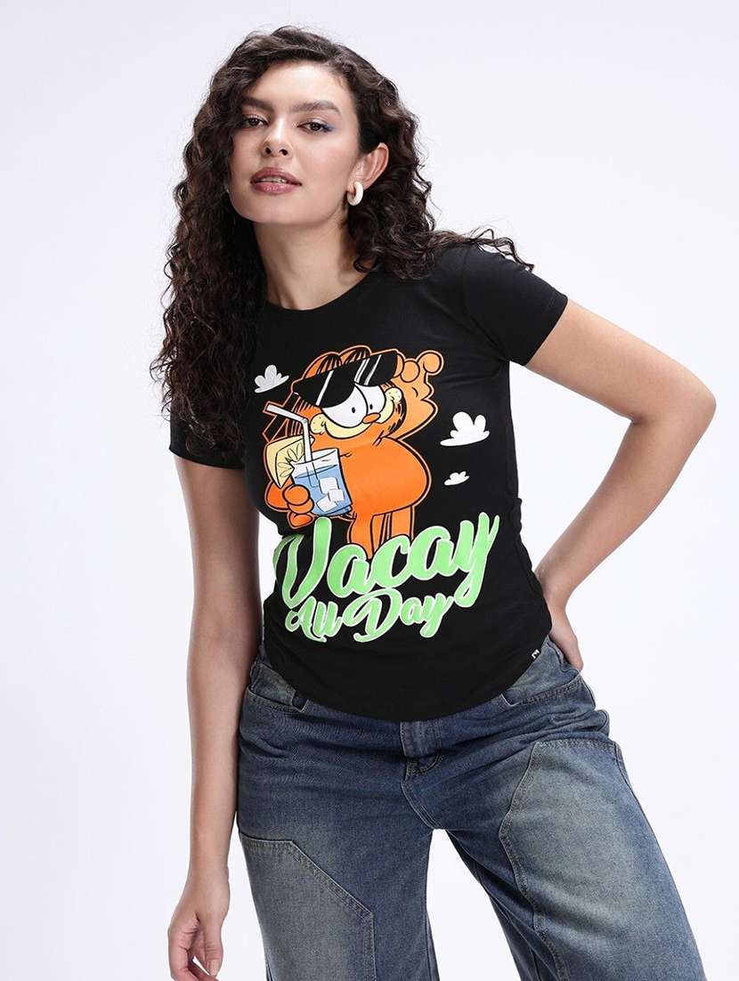 women printed short sleeve t-shirt - 22409158 -  Standard Image - 1