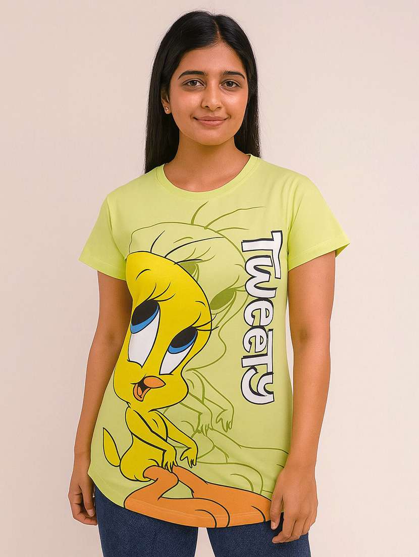 women printed short sleeve t-shirt