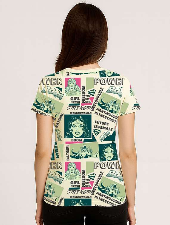 women printed short sleeve t-shirt - 22409225 -  Standard Image - 1