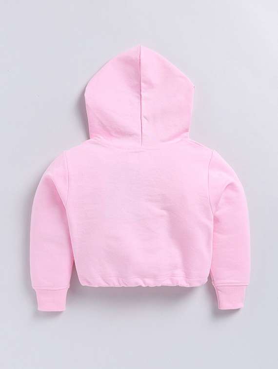 girls printed long sleeve hooded sweatshirt - 22409321 -  Standard Image - 1