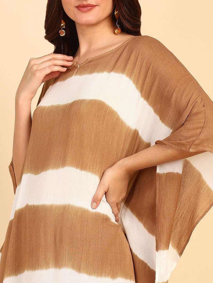 striped kaftan dress with relaxed fit - 22409354 -  Standard Image - 1