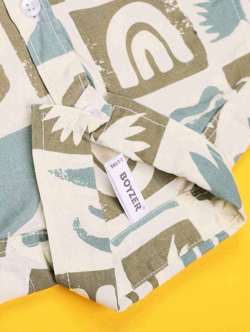 boys printed short sleeves shirt and shorts set - 22410651 -  Standard Image - 4