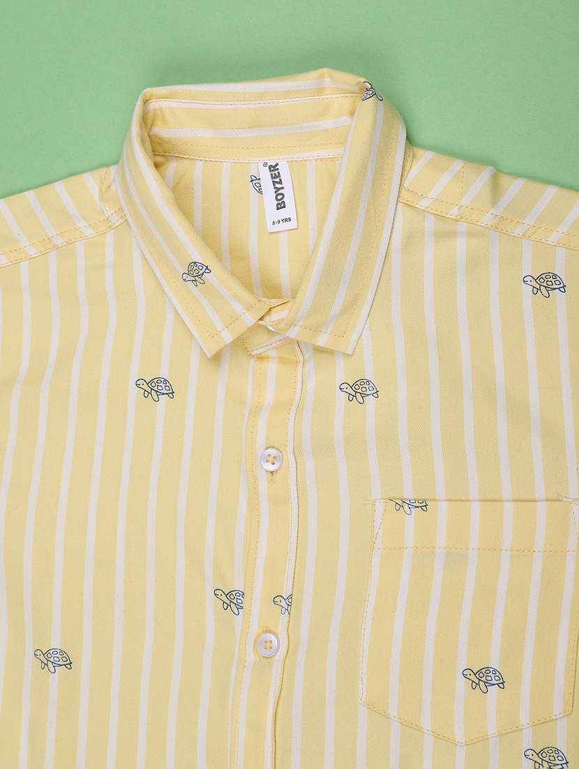 boys printed short sleeves collared shirt - 22410652 -  Standard Image - 4