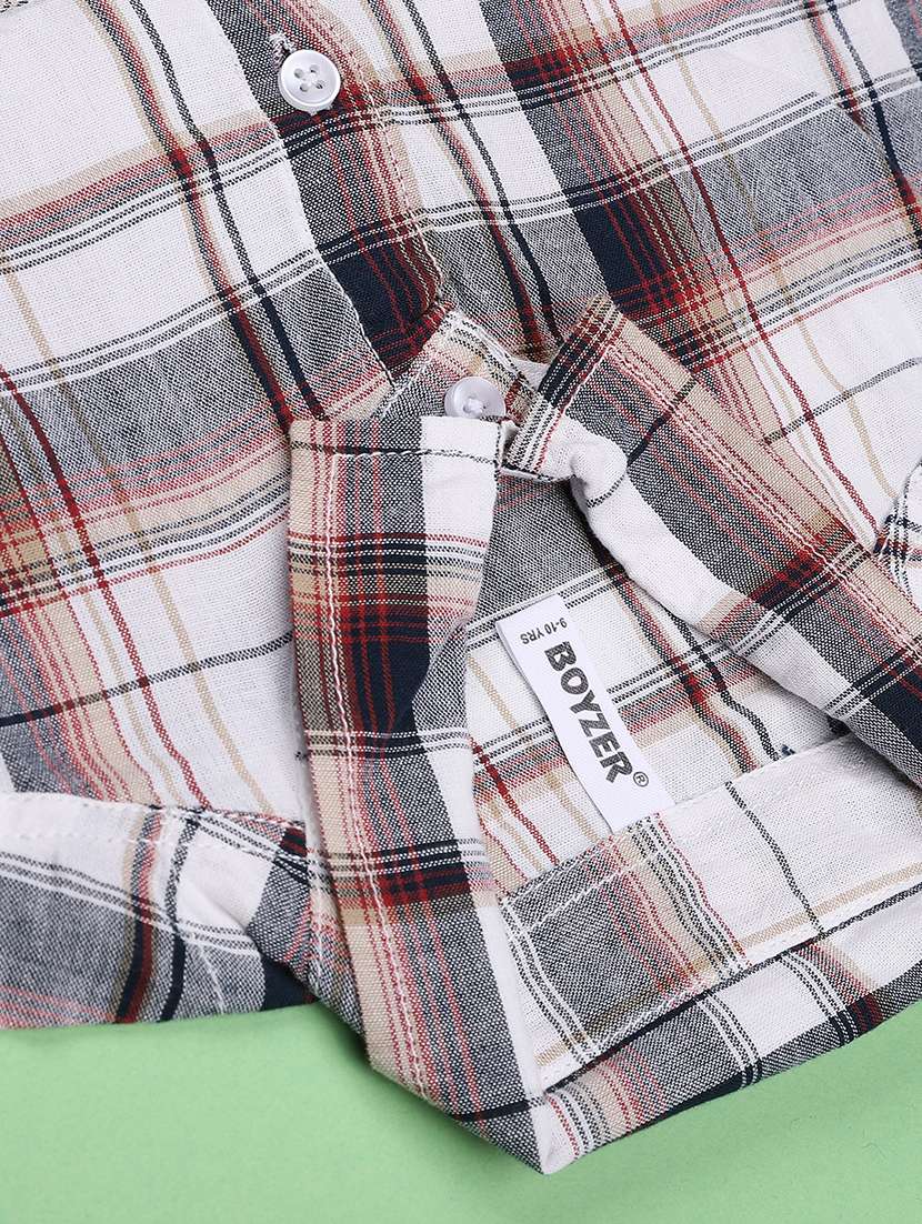 boys checkered short sleeves collared shirt - 22410662 -  Standard Image - 4