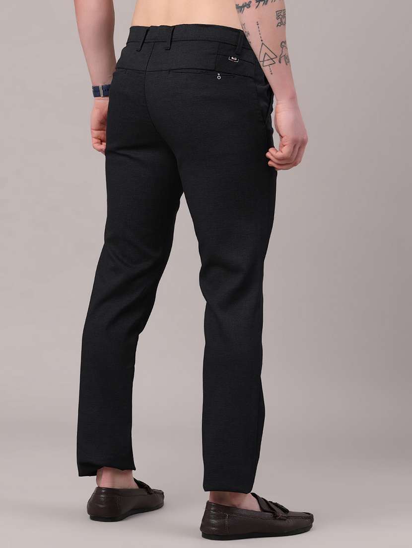 men solid mid rise chinos casual trouser - 22410679 -  Standard Image - 4