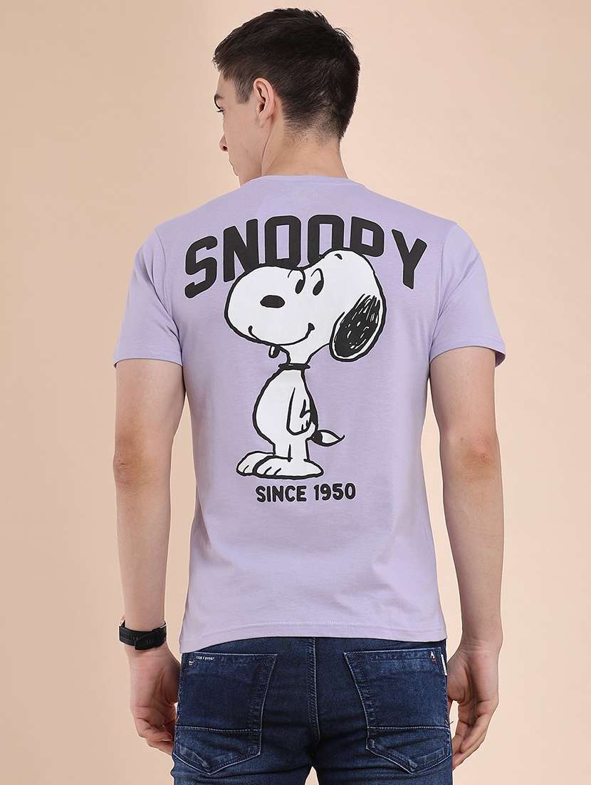 men printed short sleeve slim fit t-shirt