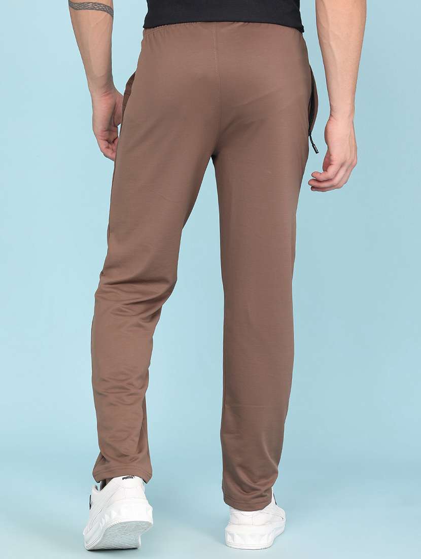 men solid mid rise full length track pant - 22410740 -  Standard Image - 4