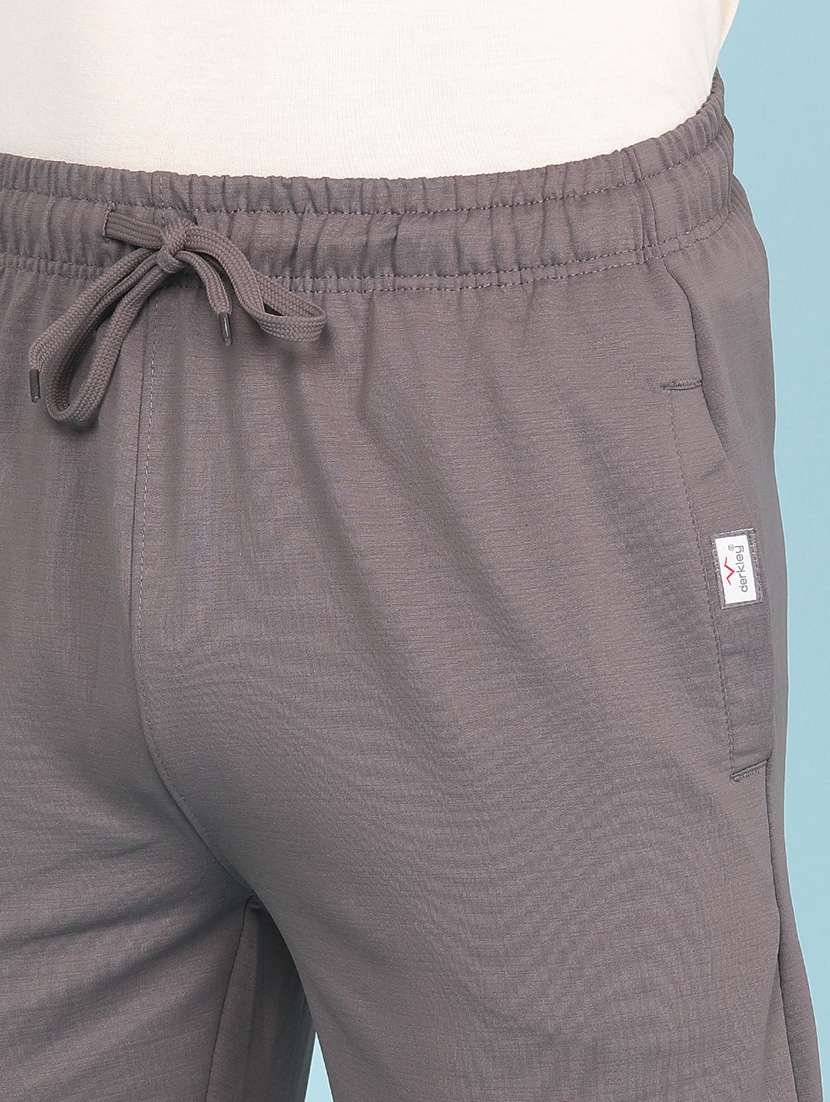 men solid mid rise full length track pant - 22410741 -  Standard Image - 1