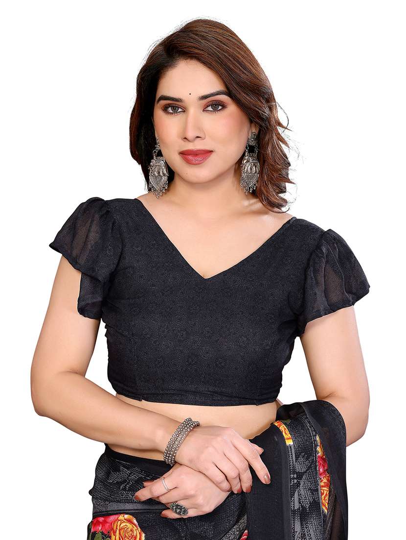 women pack of 2 printed combo saree with blouse - 22410944 -  Standard Image - 4