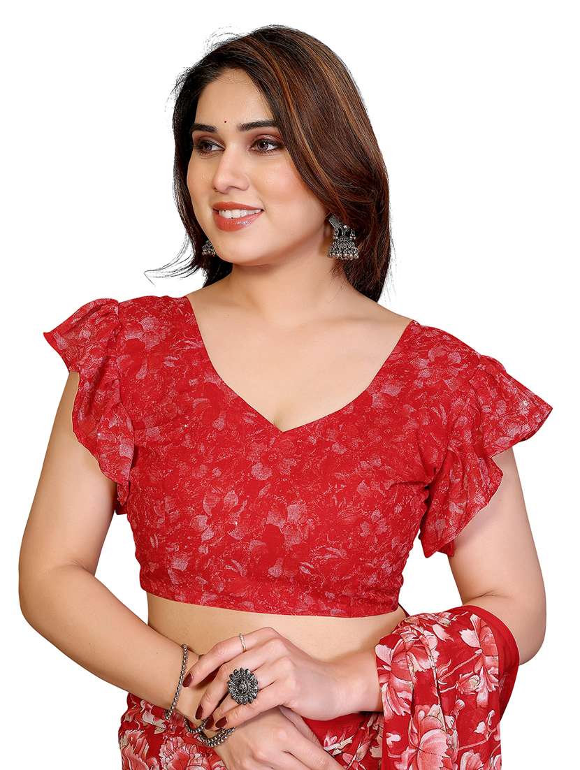 women pack of 2 printed combo saree with blouse - 22411005 -  Standard Image - 4