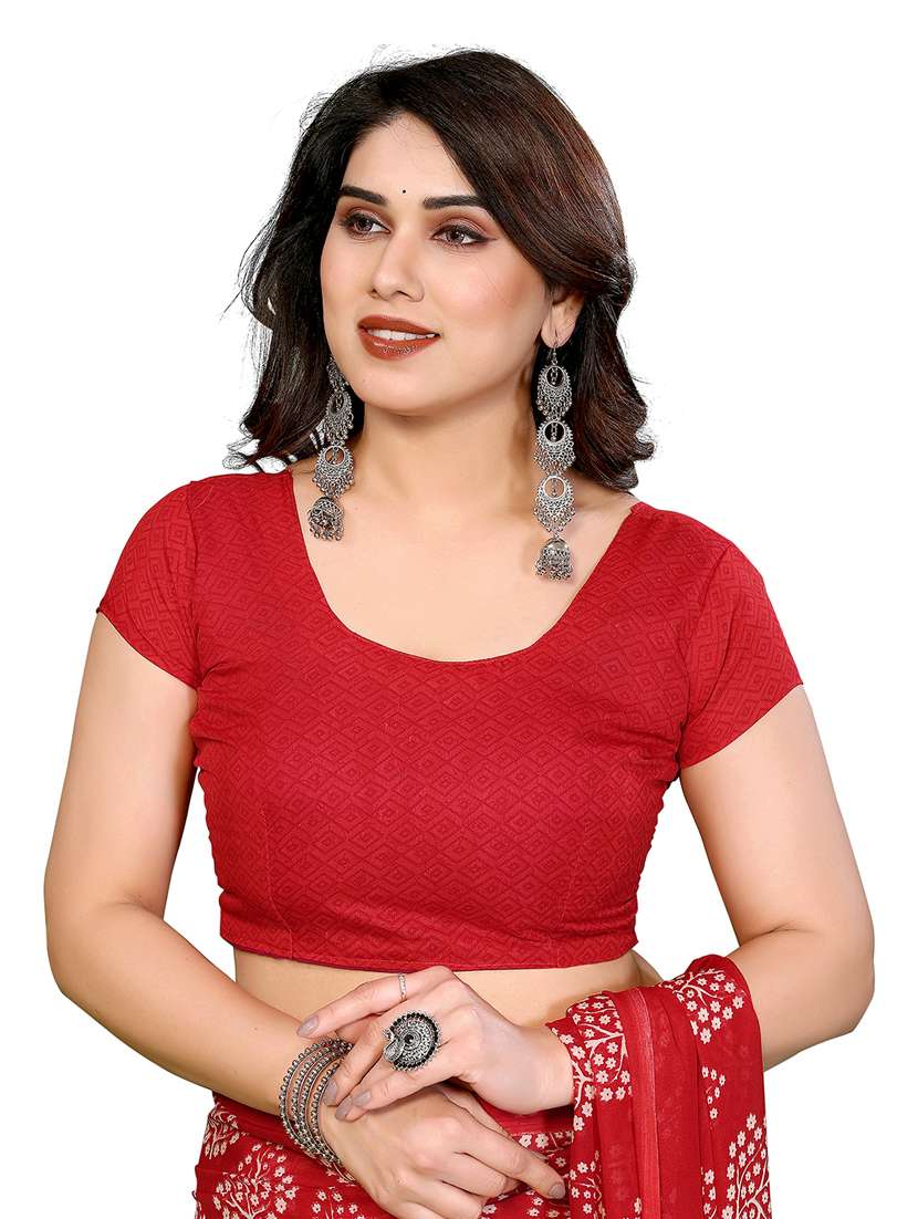 Women Pack Of 2 Printed Combo Saree With Blouse - 22411180 -  Standard Image - 4