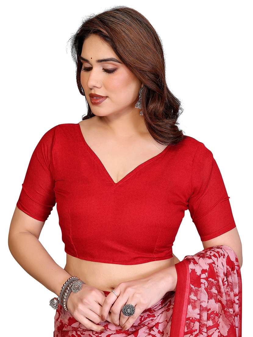 Women Pack Of 2 Printed Combo Saree With Blouse - 22411188 -  Standard Image - 4
