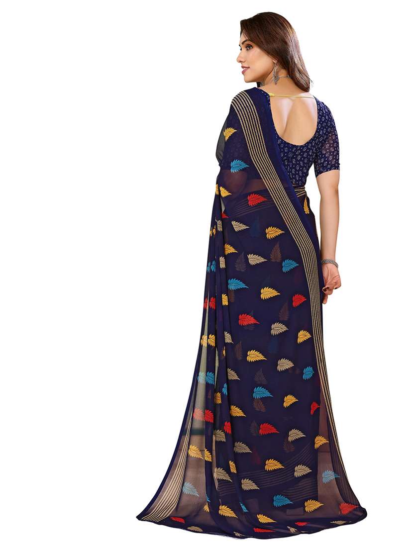 Women Pack Of 2 Printed Combo Saree With Blouse - 22411380 -  Standard Image - 1