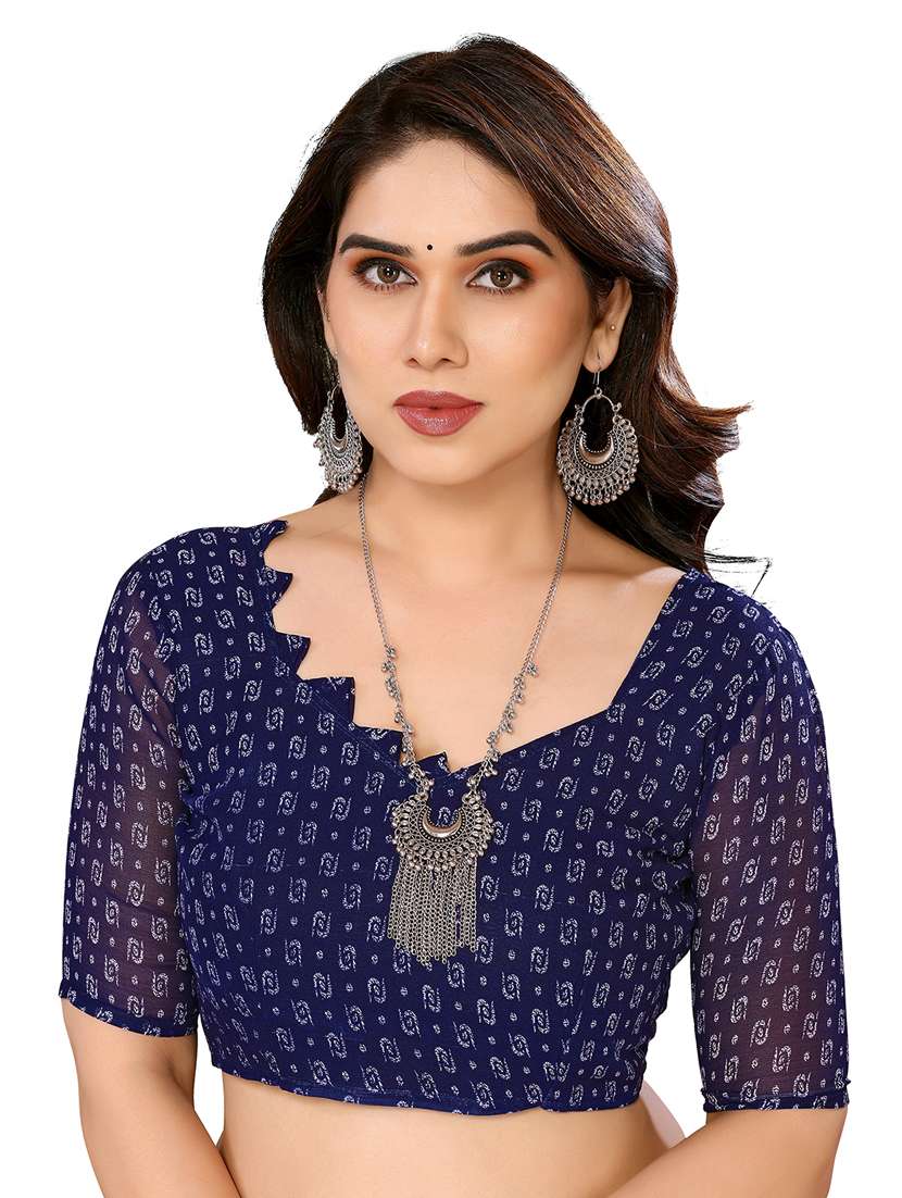 Women Pack Of 2 Printed Combo Saree With Blouse - 22411380 -  Standard Image - 4