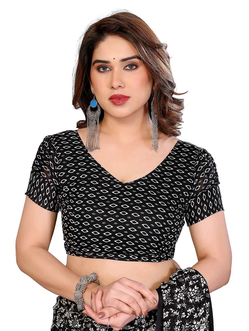 Women Pack Of 2 Printed Combo Saree With Blouse - 22411419 -  Standard Image - 4